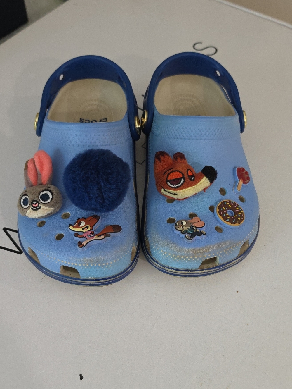 CROCS Light Blue Kids Slip-On Clog with Character Jibbitz